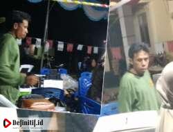 Pemilu 2024: Linmas di Salah Satu TPS Desa Leboto, Kwandang Hanya Kenakan Kaos