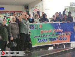 Relawan dan Pendukung Sambut Bakal Calon Gubernur Gorontalo Tony Uloli