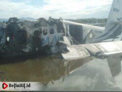 Mau Landing di Bandara Pohuwato, SAM Air Jatuh di Lahan Tambak Warga
