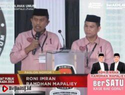 Debat Pertama Tampil Memukau, Pasangan Romantis Komitmen Berantas Korupsi