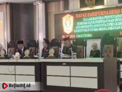 DPRD Gorut Gelar Rapat Paripurna ke-7 Pelantikan Pimpinan dan PAW