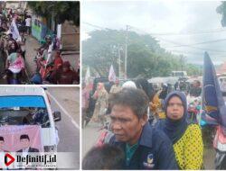 Ribuan Warga Antusias Konvoi Kawal Paslon “Romantis” Kampanye di Kecamatan Anggrek 