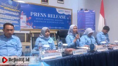 BNN Kabupaten Gorontalo Utara Gelar Press Release Akhir Tahun 2024