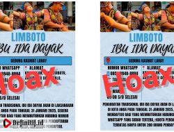 Pengobatan Ida Dayak di Gorontalo Hoax! Kapolsek Limboto: Masyarakat Jangan Tertipu 