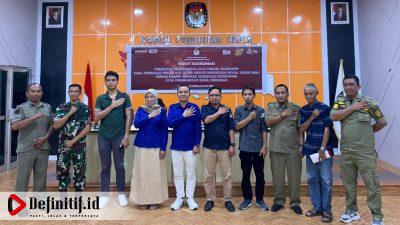 Bawaslu Gorut Hadiri Rapat Koordinasi Penertiban Alat Peraga Kampanye di KPUD