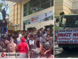 Ratusan Massa Gerak-BOM Demo Kantor Gubernur Gorontalo Terkait Masalah PT. PG Gorontalo