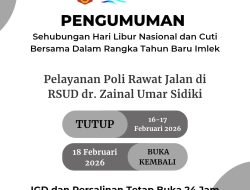 RSUD ZUS Pastikan IGD Tetap Siaga 24 Jam Saat Libur Imlek 2026