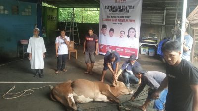 Wakili PD TIDAR Sulut, Haji Rifandi Andika Malibu Berbagi Kurban di Tahuna