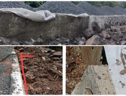 Proyek Penahan Jalan Milik BPJN Gorontalo di Tolitehuyu Tuai Sorotan Warga