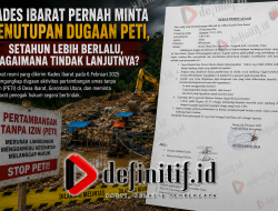 Sempat di Tutup Kades Ibarat, Benarkah PETI Ibarat Masih Beraktivitas?