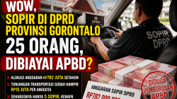Wow, Sopir di DPRD Provinsi Gorontalo 25 Orang, dibiayai APBD?