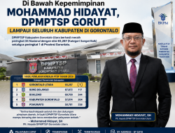 Di Bawah Kepemimpinan Mohammad Hidayat, DPMPTSP Gorut Lampaui Seluruh Kabupaten di Gorontalo