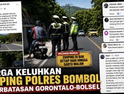 Warga Keluhkan Swiping Polres Bombol di Perbatasan Gorontalo-Bolsel