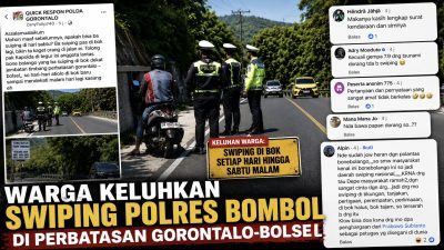 Warga Keluhkan Swiping Polres Bombol di Perbatasan Gorontalo-Bolsel