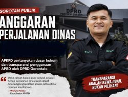 APKPD Soroti Dugaan Pelanggaran Tatib dalam Perjalanan Dinas DPRD Provinsi Gorontalo