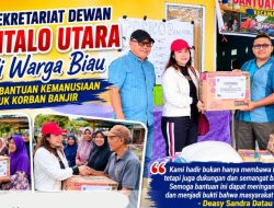 Wakil Ketua DPRD Gorontalo Utara Salurkan Bantuan bagi Korban Banjir di Kecamatan Biau