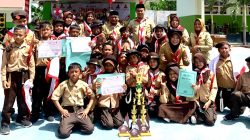 Siswa SDN 11 Telaga Raih Juara Umum Pramuka Tingkat SD Kecamatan Telaga