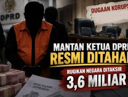 Mantan Ketua DPRD Resmi ditahan, Terkait Kasus Tunjangan Perumahan