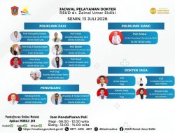 Senin Tetap Siaga, RSUD ZUS Gorontalo Utara Buka Sejumlah Layanan Dokter