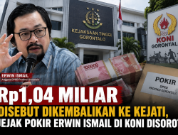 Rp1,04 Miliar Disebut Kembali ke Kejati Gorontalo, Jejak Pokir Erwin Ismail di KONI Makin Disorot