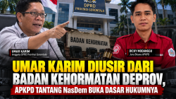 Umar Karim Diusir dari Badan Kehormatan Deprov, APKPD Tantang NasDem Buka Dasar Hukumnya