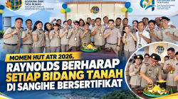 HUT ATR 2026, Kakan Pertanahan Sangihe Dorong Seluruh Bidang Tanah Bersertifikat