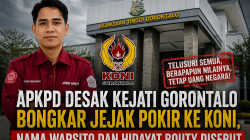APKPD Desak Kejati Gorontalo Bongkar Jejak Pokir ke KONI, Nama Warsito dan Hidayat Bouty Disebut