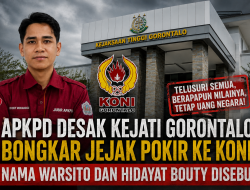 APKPD Desak Kejati Gorontalo Bongkar Jejak Pokir ke KONI, Nama Warsito dan Hidayat Bouty Disebut