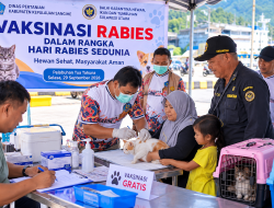 Dinas Pertanian Sangihe Bersama Barantin Gelar Vaksinasi Rabies Gratis