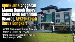 Rp616 Juta Anggaran Mamin Rumah Dinas Ketua DPRD Gorontalo Disorot, APKPD: Kejati Harus Bongkar!
