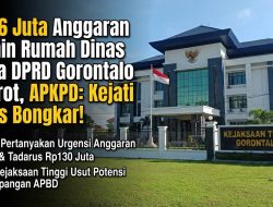 Rp616 Juta Anggaran Mamin Rumah Dinas Ketua DPRD Gorontalo Disorot, APKPD: Kejati Harus Bongkar!