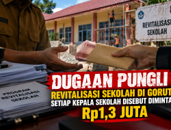 Dugaan Pungli Revitalisasi Sekolah di Gorut, Setiap Kepala Sekolah Disebut Diminta Rp1,3 Juta