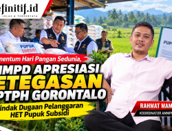 Momentum Hari Pangan Sedunia, AMMPD Apresiasi Ketegasan DKPTPH Gorontalo Tindak Dugaan Pelanggaran HET Pupuk Subsidi