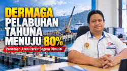 Dermaga Pelabuhan Tahuna Menuju 80 Persen, Penataan Area Parkir Segera Dimulai