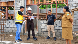 Kejari Sangihe Monitoring Pelaksanaan Revitalisasi SD-SMP