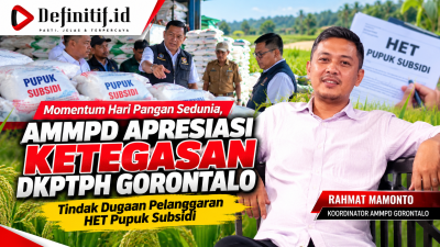 Momentum Hari Pangan Sedunia, AMMPD Apresiasi Ketegasan DKPTPH Gorontalo Tindak Dugaan Pelanggaran HET Pupuk Subsidi