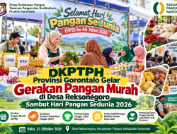 Dinas Ketahanan Pangan TPH Provinsi Gorontalo Gelar Gerakan Pangan Murah di Desa Reksonеgoro Sambut Hari Pangan Sedunia 2026
