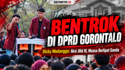 Demo Berakhir Bentrok di DPRD Provinsi Gorontalo, Dicky Modanggu Ancam Aksi Jilid III dengan Massa Berlipat Ganda