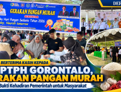 Warga Berterima Kasih kepada DKPTPH Gorontalo, Gerakan Pangan Murah Jadi Bukti Kehadiran Pemerintah