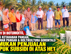 Monev di Botumoito, Dinas Ketahanan Pangan TPH Gorontalo Temukan Penjualan Pupuk Subsidi di Atas HET