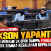 Arif Rahim Meminta Mikson Yapanto Jangan Bentuk Opini Bahwa Pungli Samsat Hanya Semata Kesalahan Kepolisian